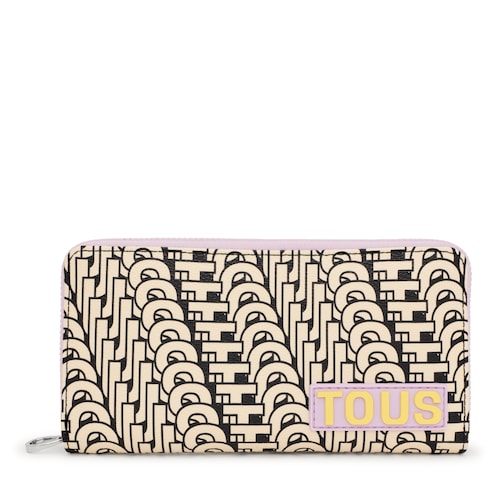 Beżowo-czarny portfel TOUS Vera