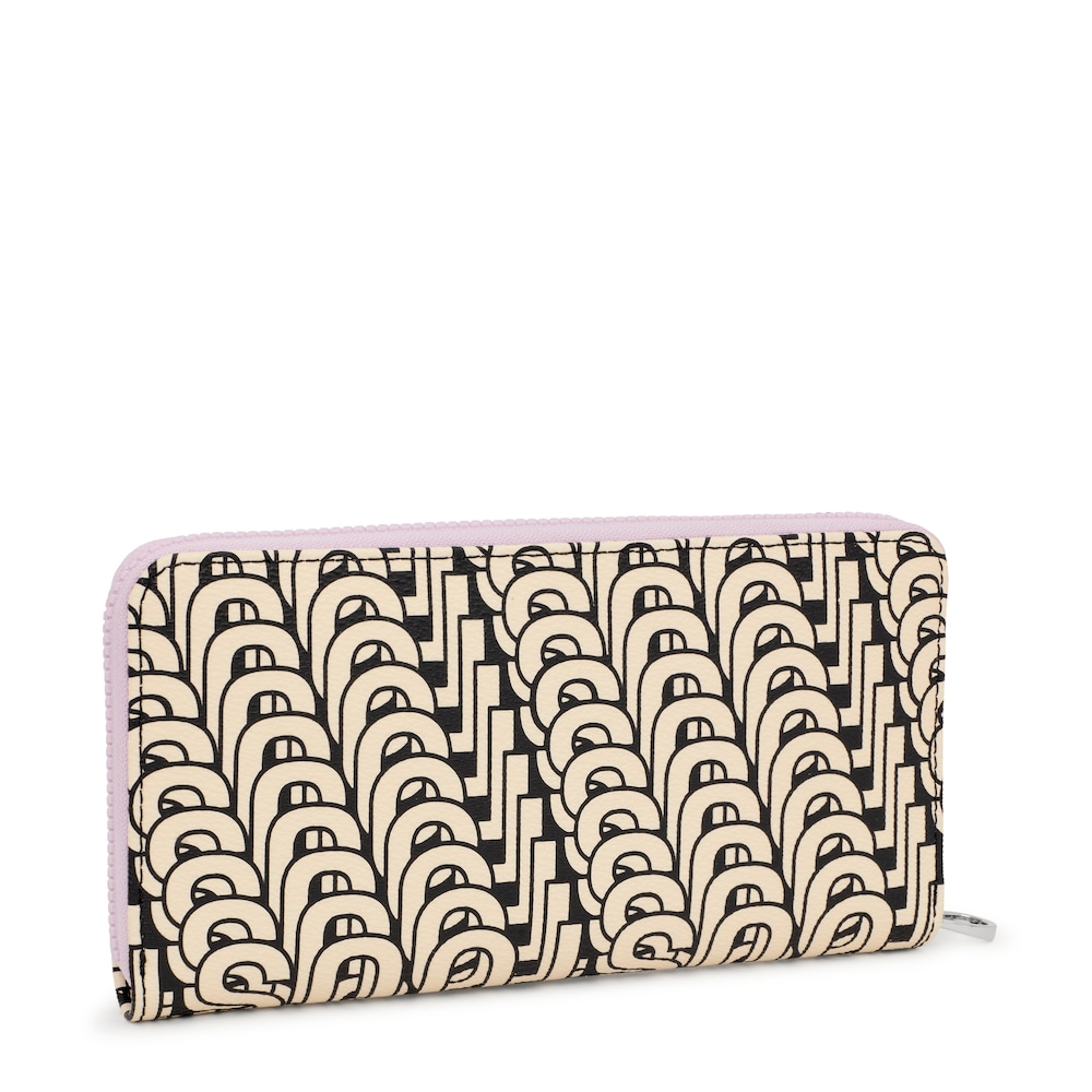 Beżowo-czarny portfel TOUS Vera