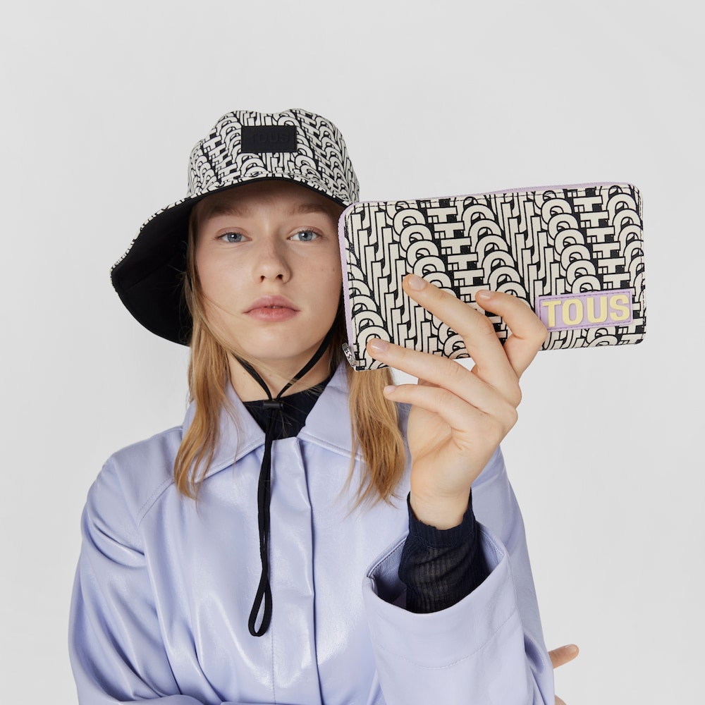 Beżowo-czarny portfel TOUS Vera