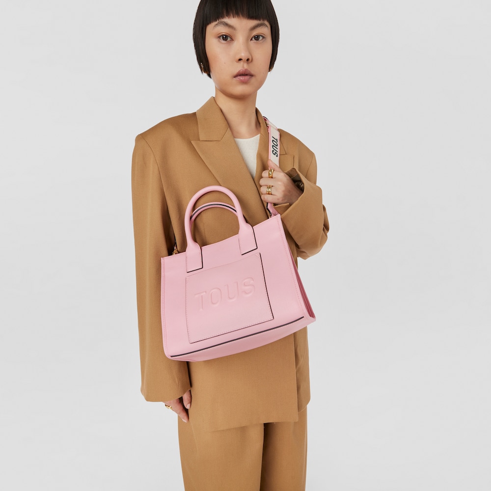 Medium pink TOUS La Rue Amaya Shopping bag