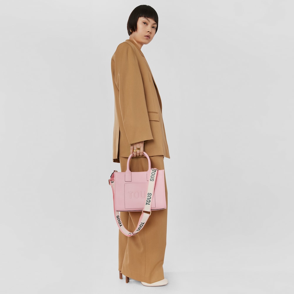 Medium pink TOUS La Rue Amaya Shopping bag