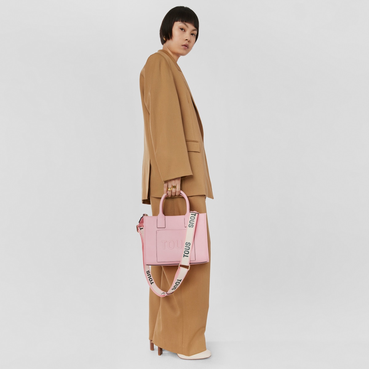 Medium pink TOUS La Rue Amaya Shopping bag