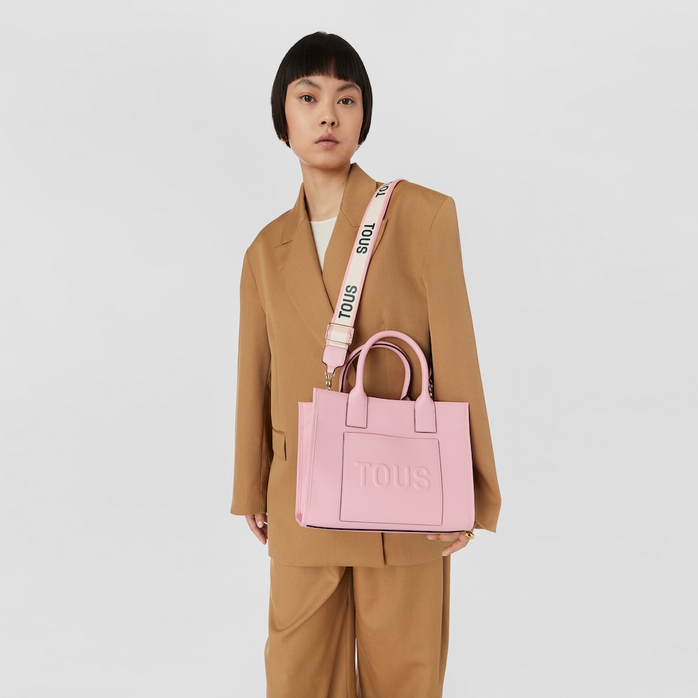 Medium pink TOUS La Rue Amaya Shopping bag