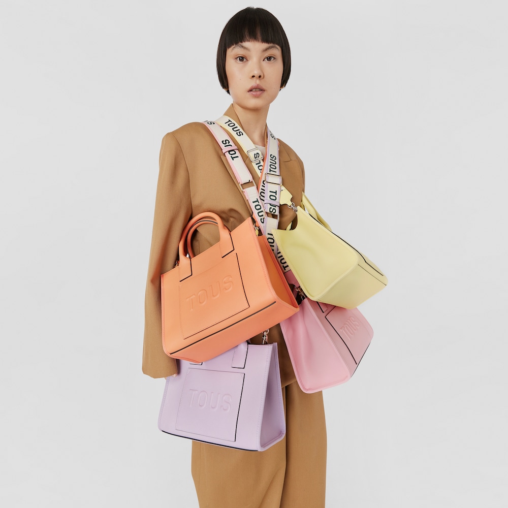 Medium pink TOUS La Rue Amaya Shopping bag