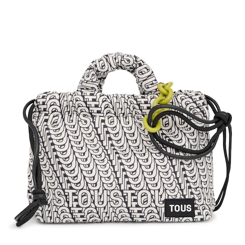 Saca mediana blanco y negro TOUS Cloud Soft