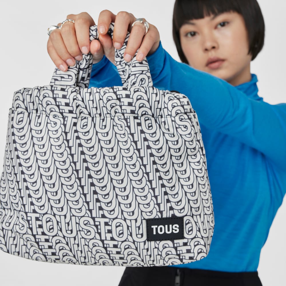 Saca mediana blanco y negro TOUS Cloud Soft