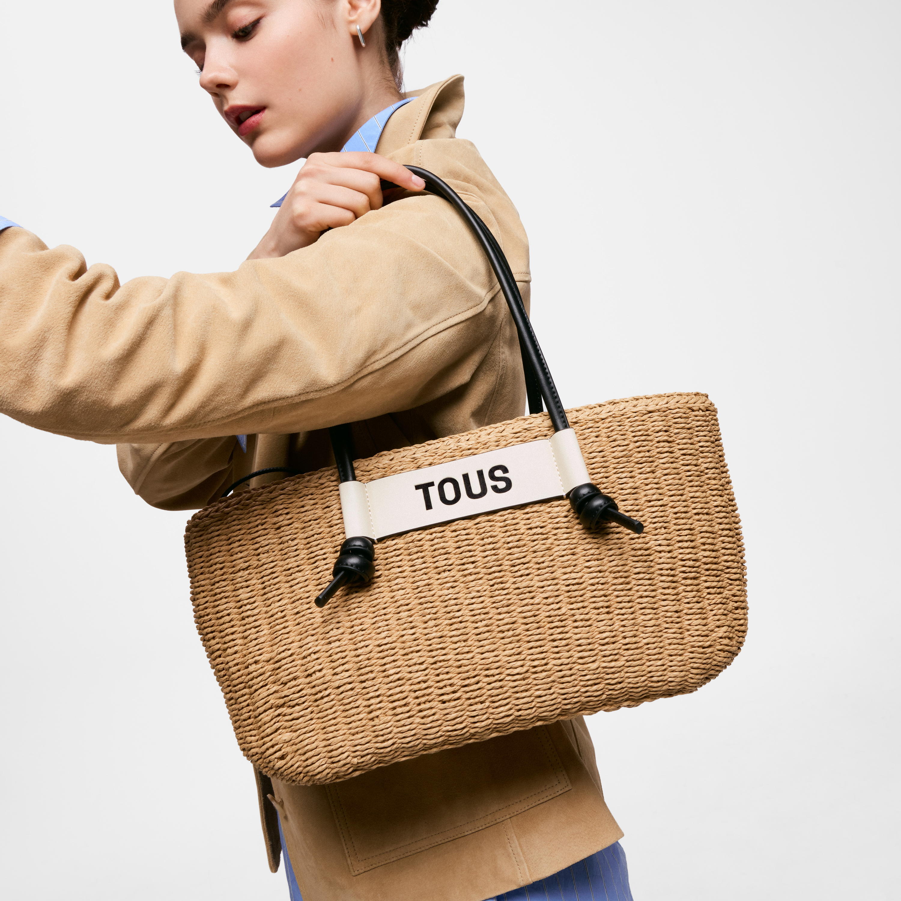 Large black Tote bag Scoubidou