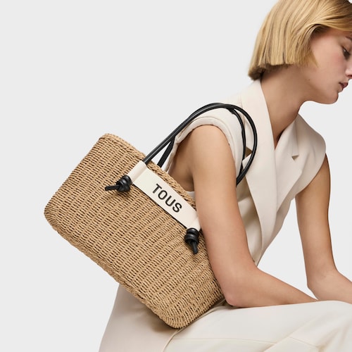 Large black Tote bag Scoubidou