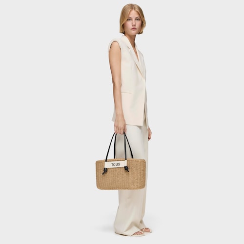 Large black Tote bag Scoubidou