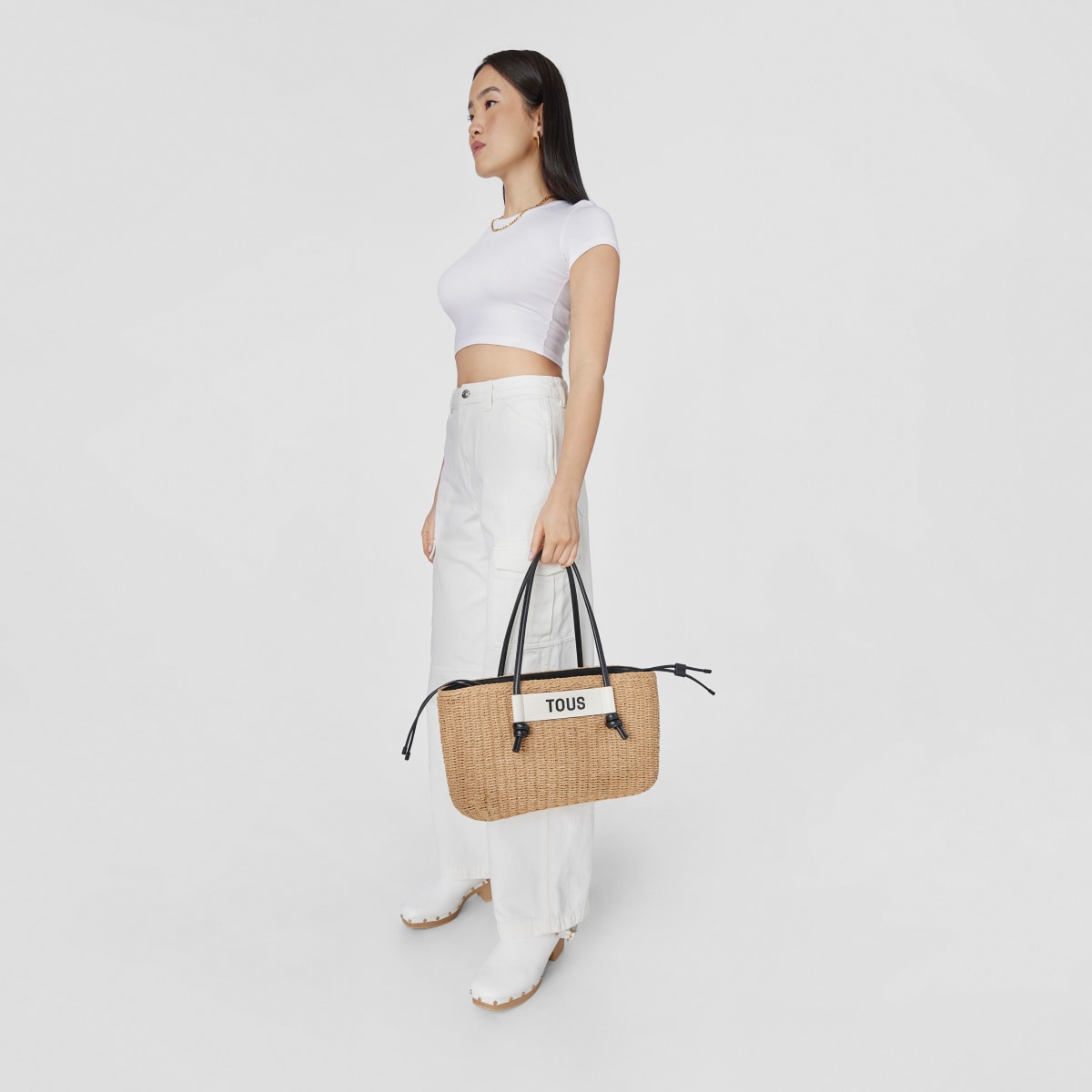Large black Tote bag Scoubidou