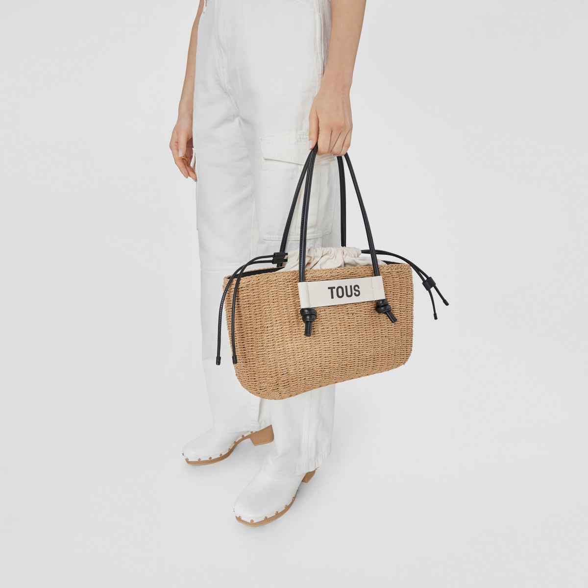 Large black Tote bag Scoubidou