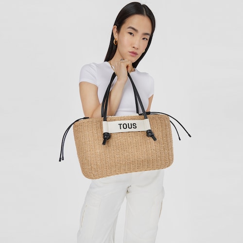 Large black Tote bag Scoubidou