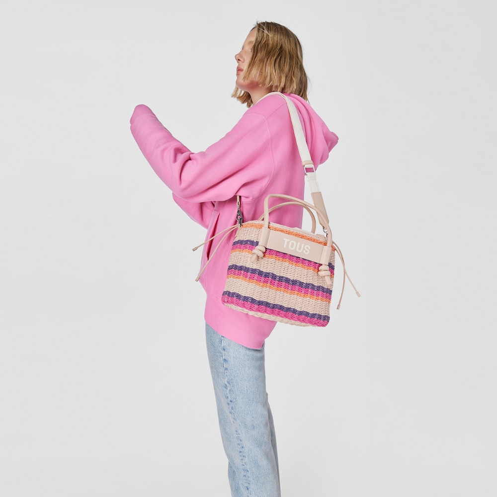 Medium taupe-colored Tote bag Scoubidou