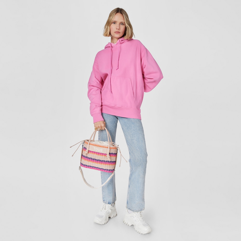 Medium taupe-colored Tote bag Scoubidou