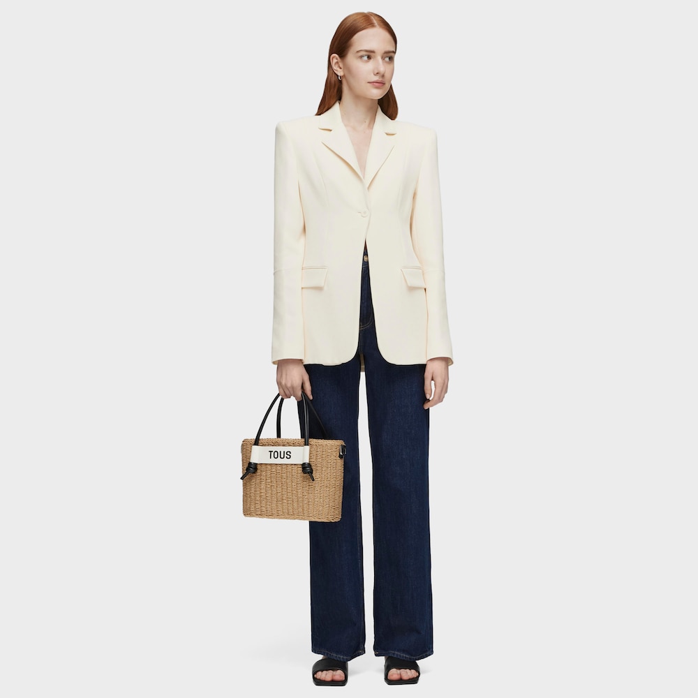 Capazo mediano negro Scoubidou