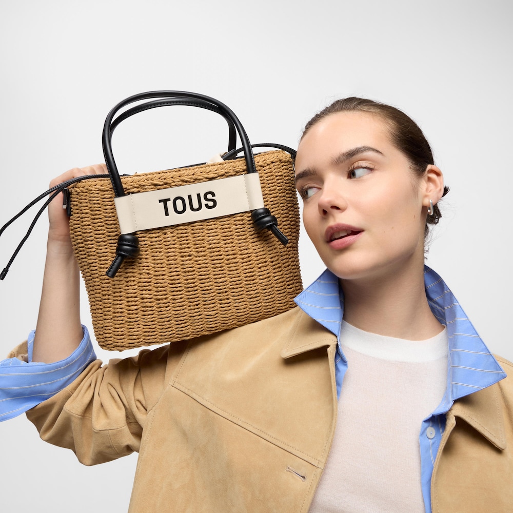 Capazo mediano negro Scoubidou