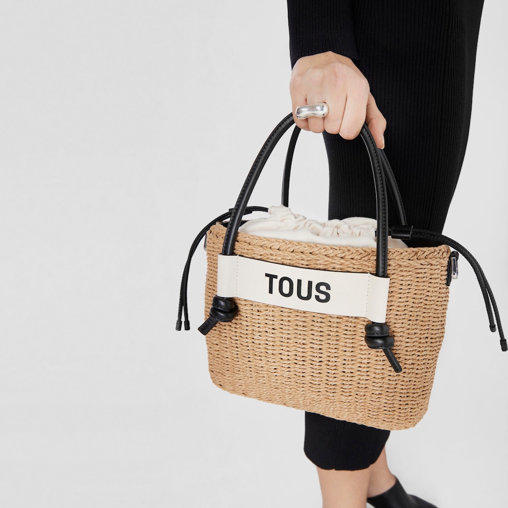 Capazo mediano negro Scoubidou