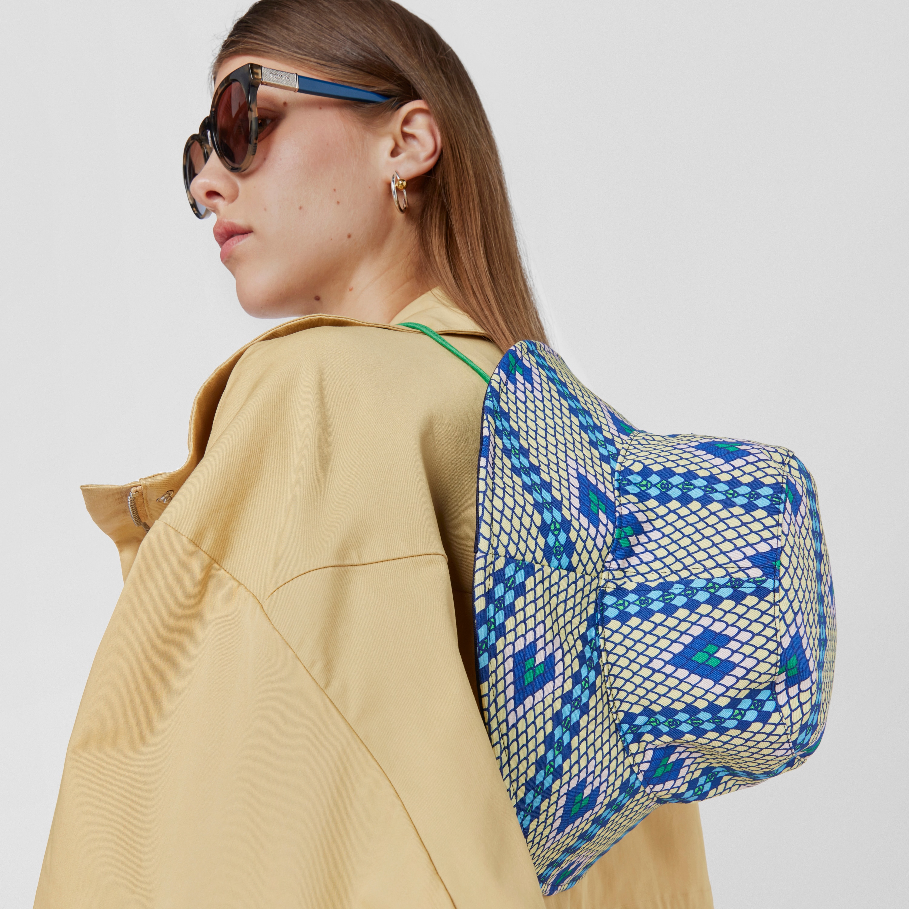 Yellow and blue reversible Bucket hat TOUS Lamba