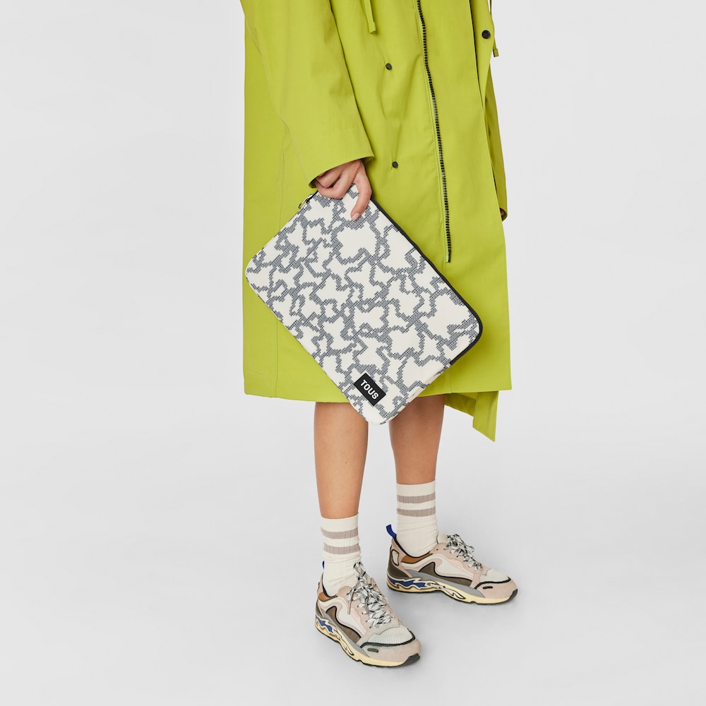 Beige Laptop sleeve Kaos Pix Soft