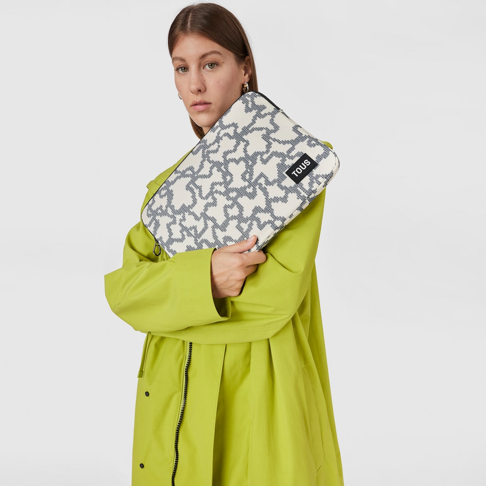 Beige Laptop sleeve Kaos Pix Soft