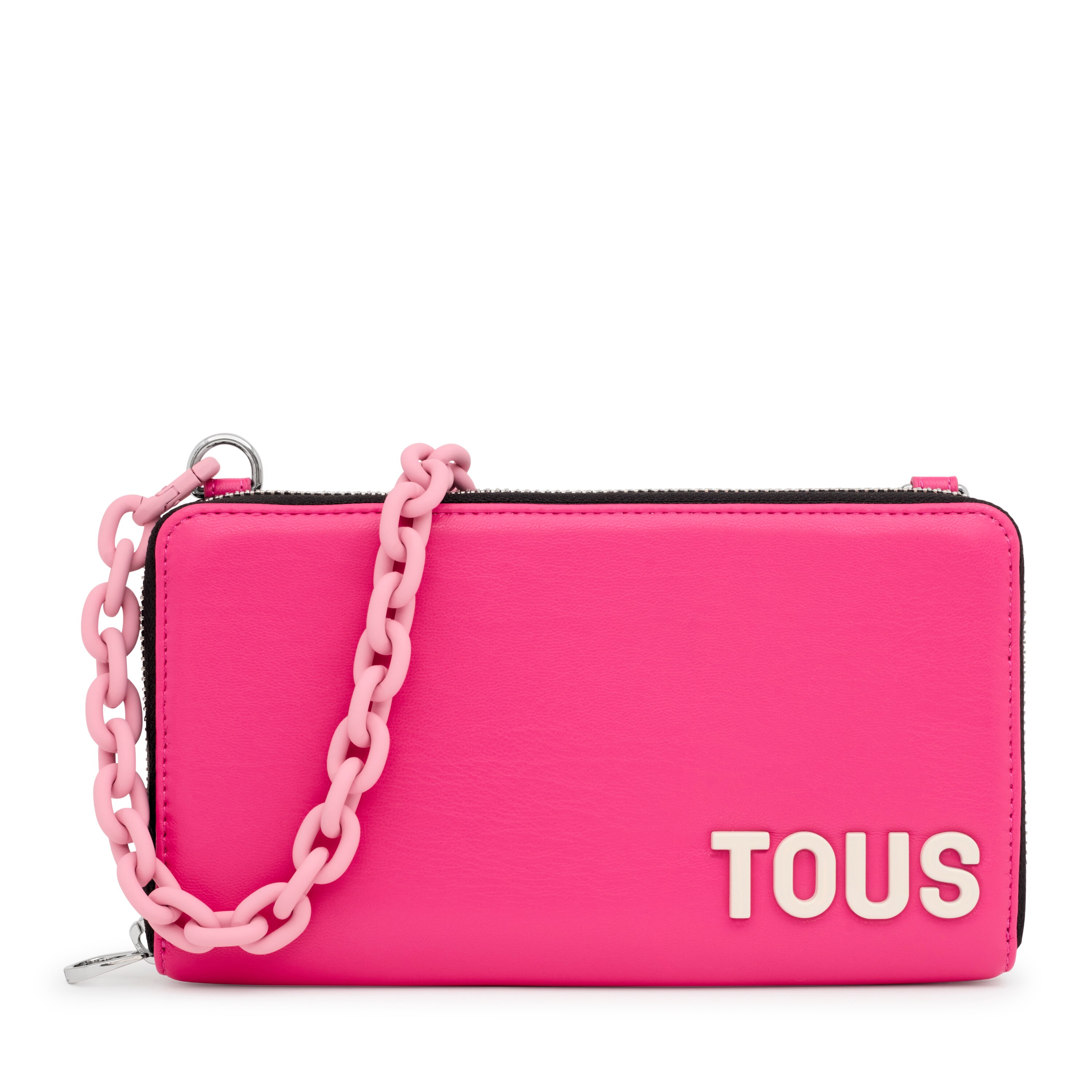 Billetera colgante con portamóvil fucsia TOUS Carol | TOUS