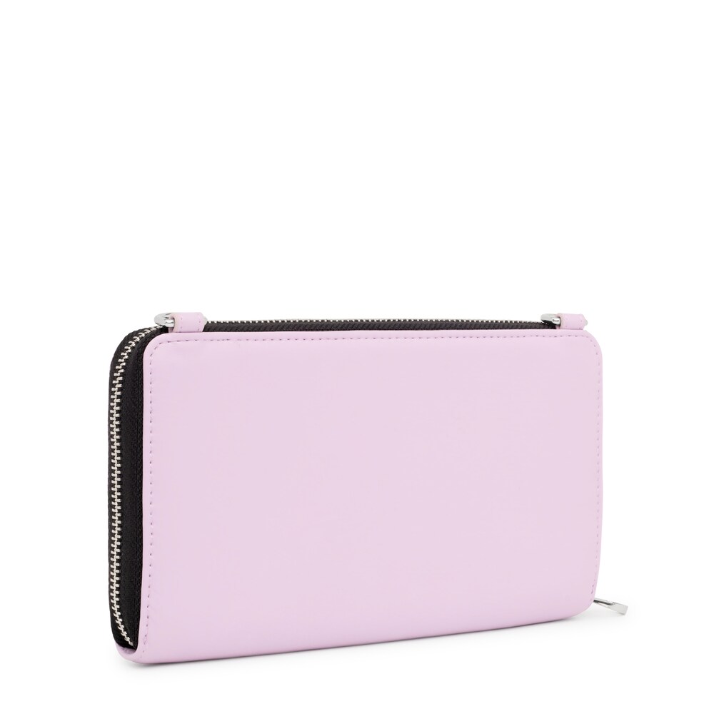 Mauve Hanging wallet with cellphone case TOUS Carol