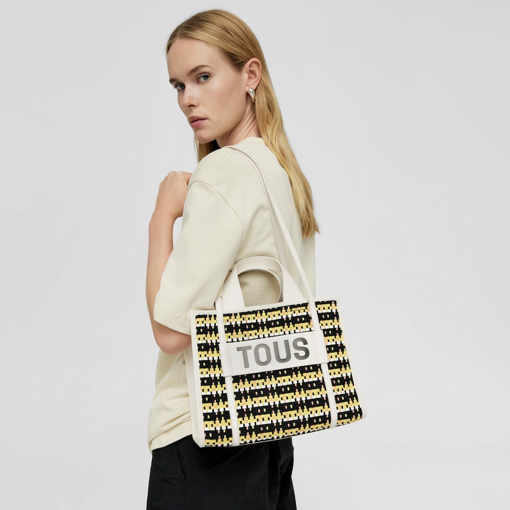 Shopping m&eacute;dia bege TOUS Amaya Braided