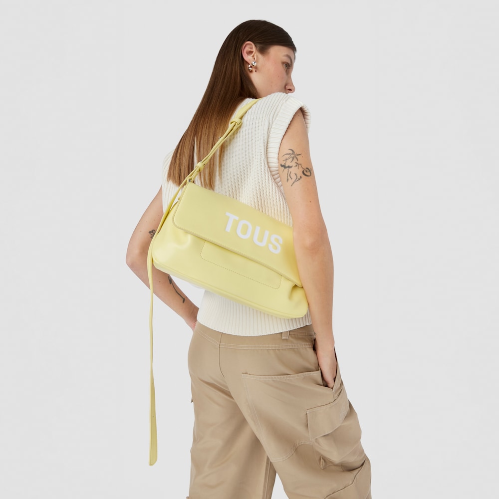 Mala a tiracolo m&eacute;dia amarela TOUS Maya