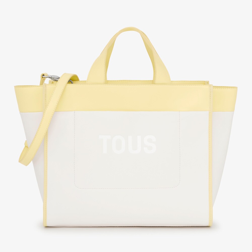 Capazo beige y amarillo TOUS Maya