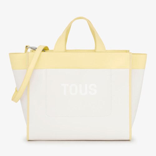 Capazo beige y amarillo TOUS Maya