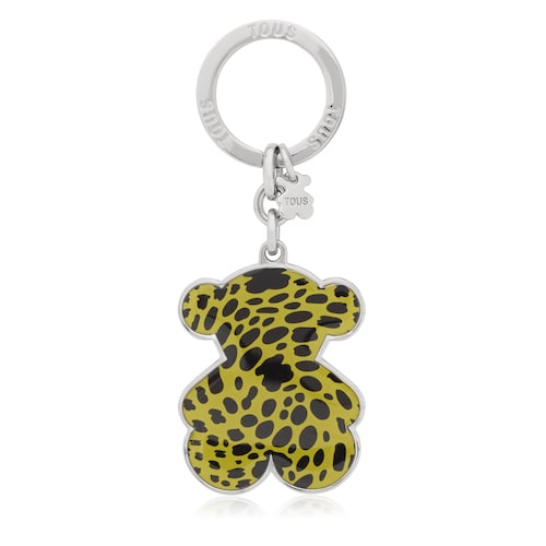 Lime green bear Key ring TOUS Adnams image number 0