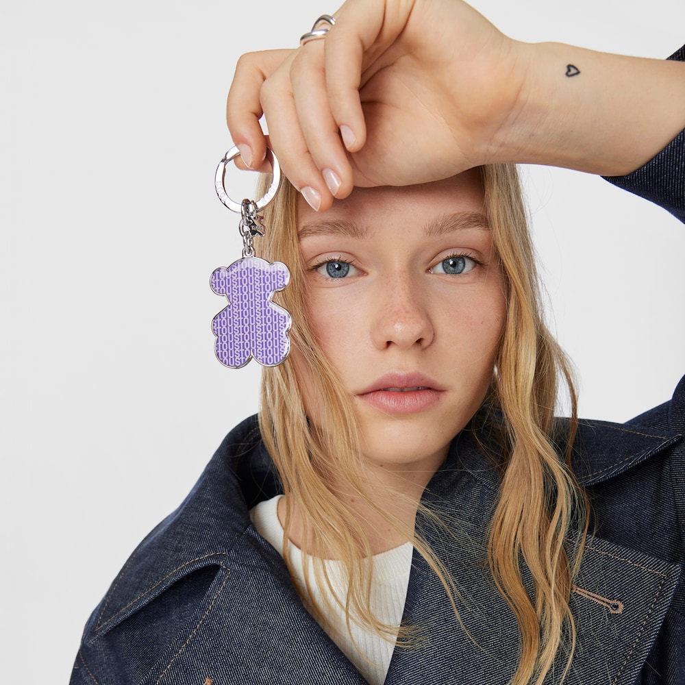 Llavero oso malva TOUS Pix