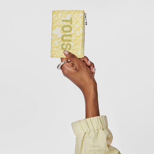 Yellow Kaos Mini Evolution Change purse-cardholder