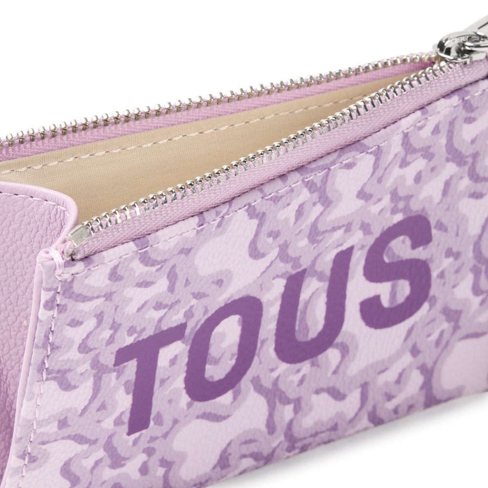 Monedero tarjetero malva Kaos Mini Evolution