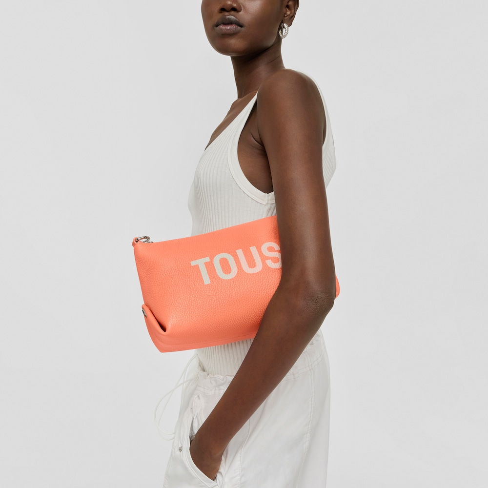 Orange leather TOUS Balloon Crossbody bag image number 6