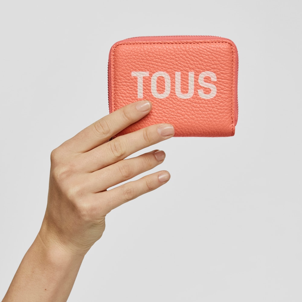 Monedero de piel naranja TOUS Balloon