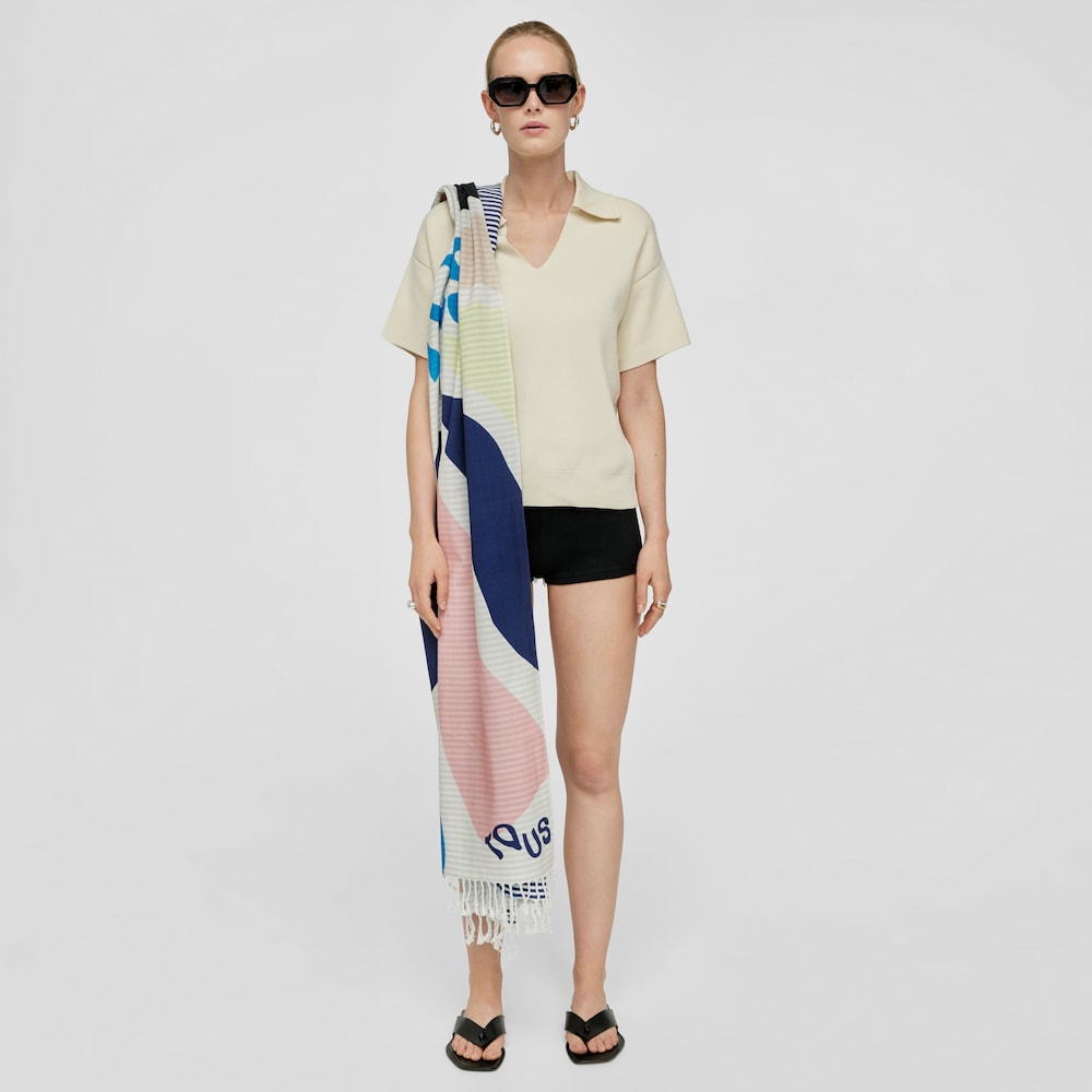 Pink Beach towel TOUS Cenobia Fouta