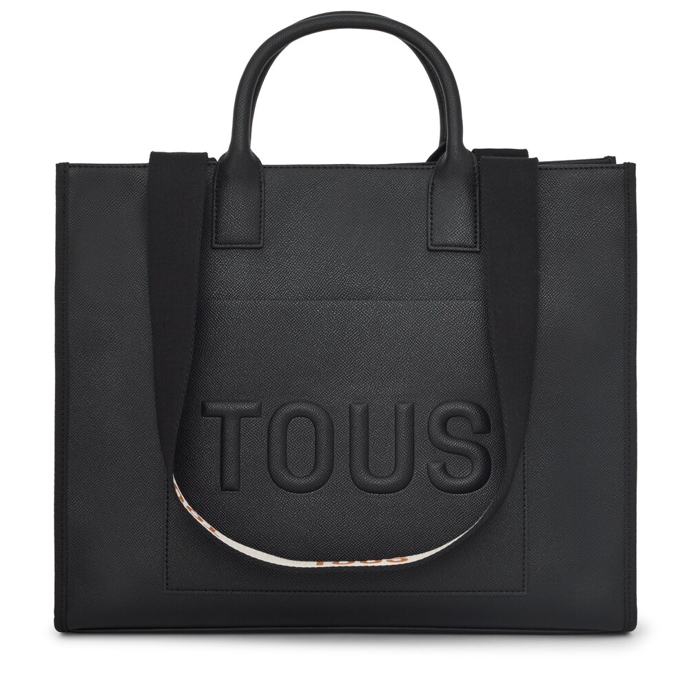 Large black TOUS La Rue Amaya Shopping bag image number 0