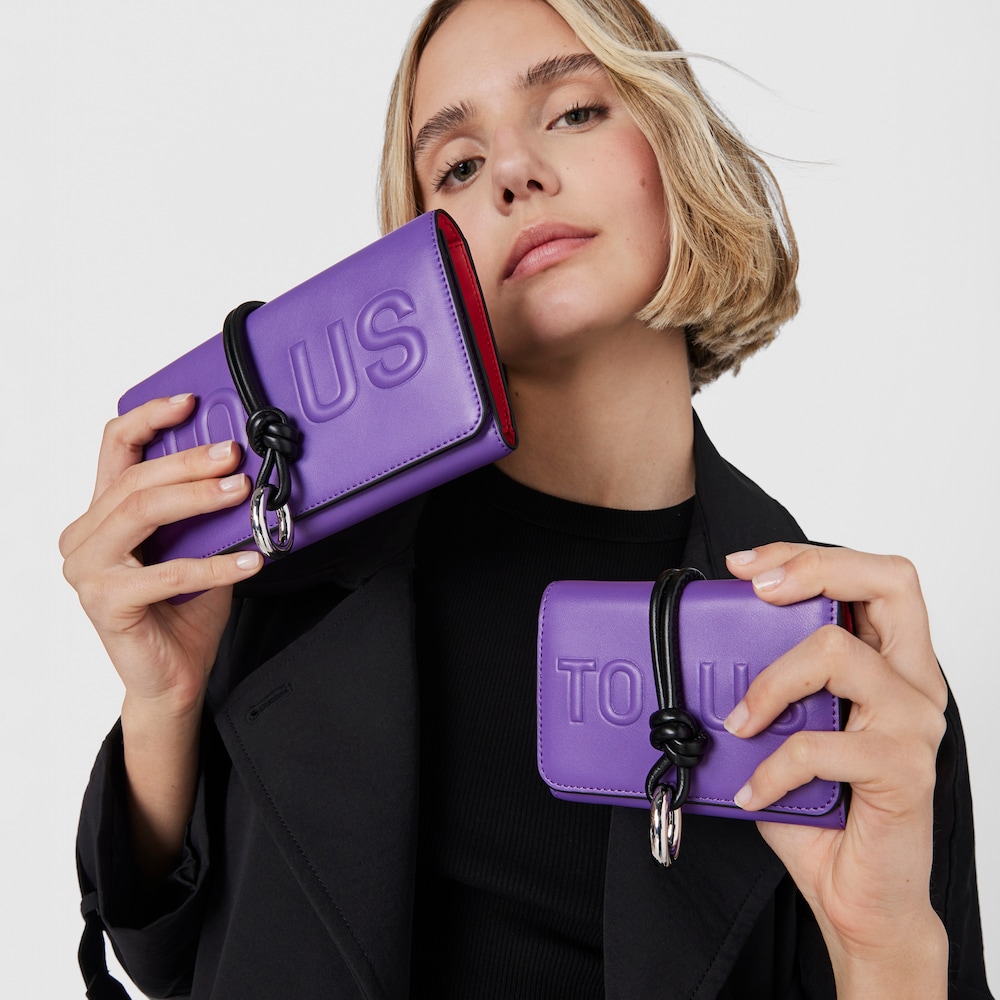 Lilac-colored Wallet New TOUS Cloud