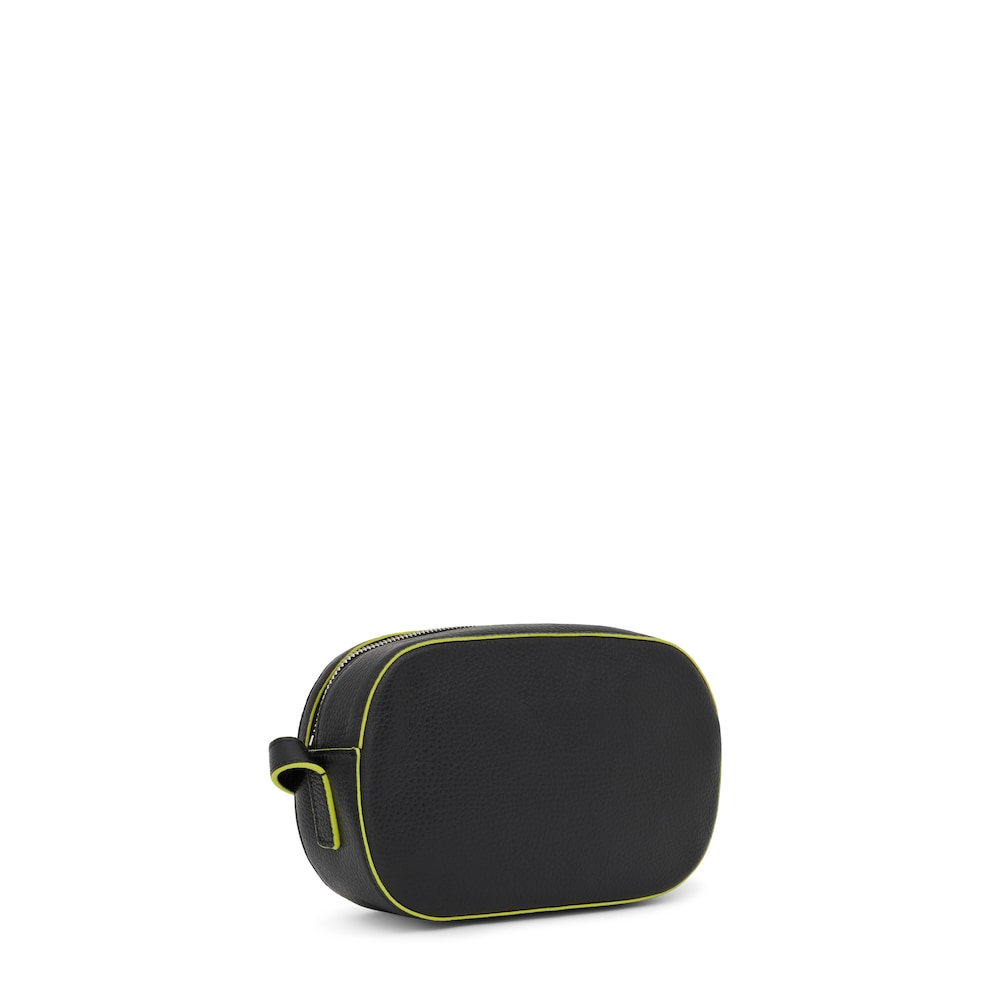 Bandolera de piel negra Logo TOUS Lynn image number 1
