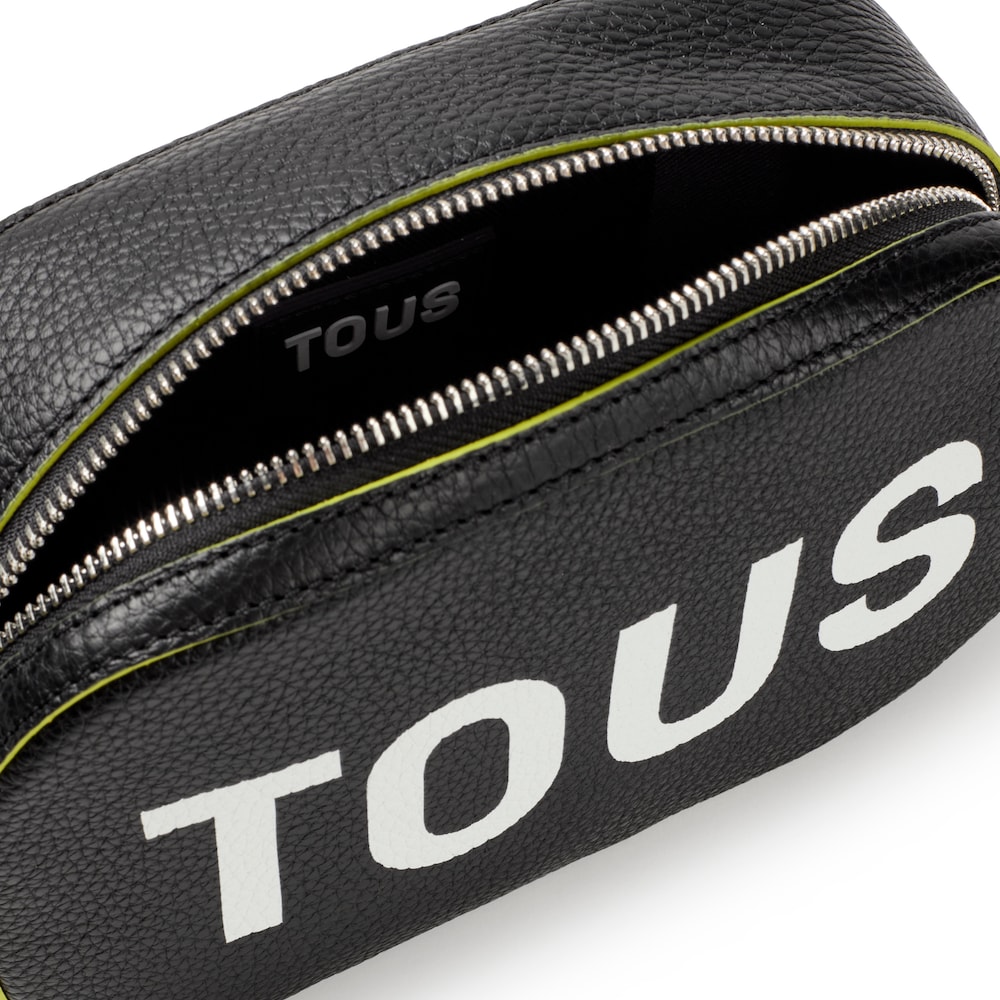 Bandolera de piel negra Logo TOUS Lynn image number 2