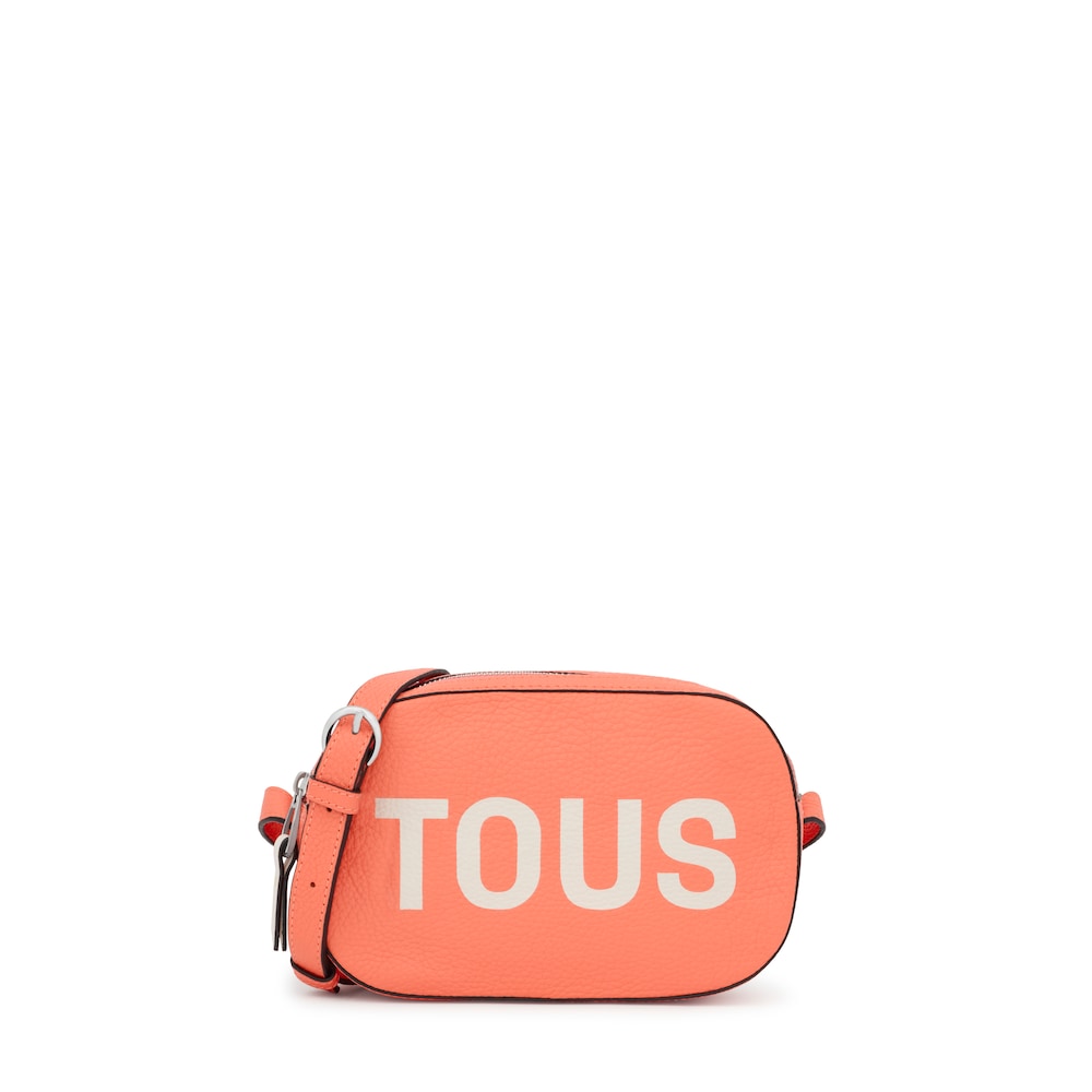 Orange leather TOUS Logo Lynn Crossbody bag image number 0