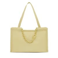Shopper grande de piel verde palo TOUS MANIFESTO