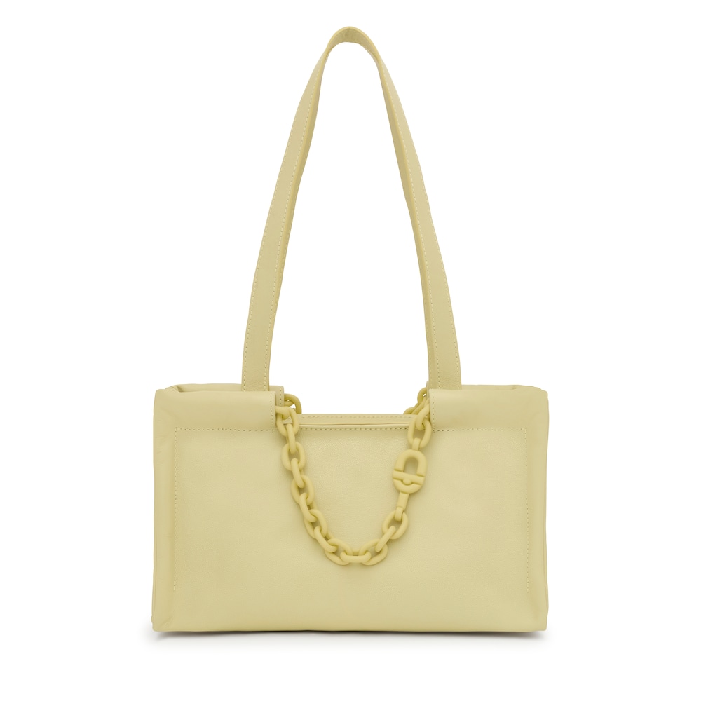 Medium olive green leather Shopping bag TOUS MANIFESTO image number 0
