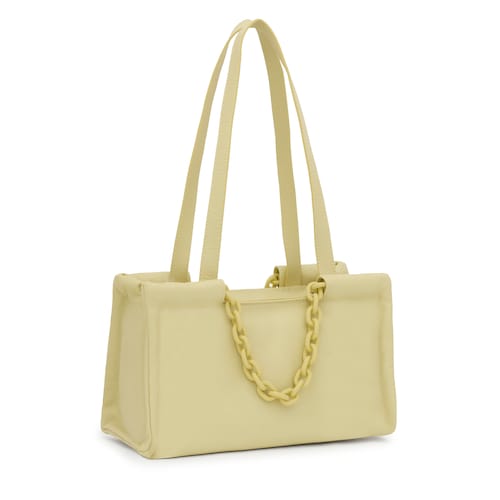 Medium olive green leather Shopping bag TOUS MANIFESTO