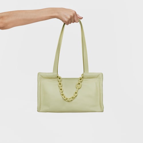 Medium olive green leather Shopping bag TOUS MANIFESTO