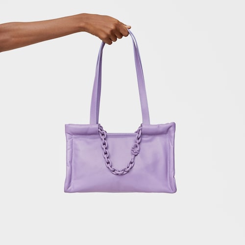 Medium lilac-colored leather Shopping bag TOUS MANIFESTO