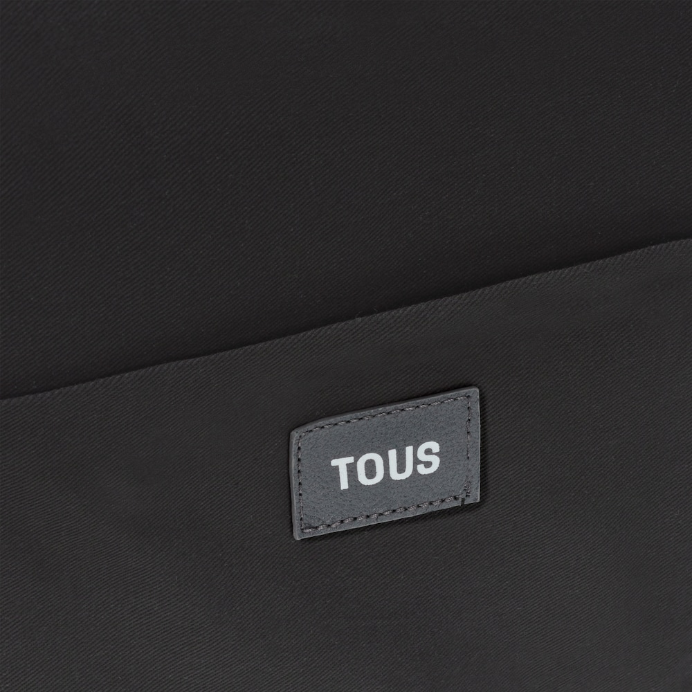 Shopper grande de piel gris oscuro TOUS MANIFESTO