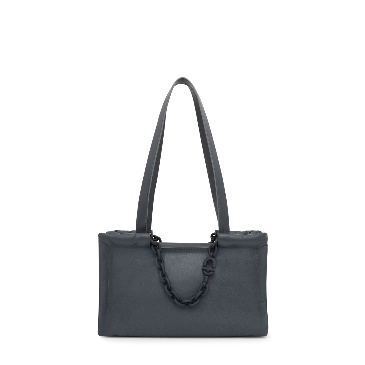 Medium dark gray leather Shopping bag TOUS MANIFESTO