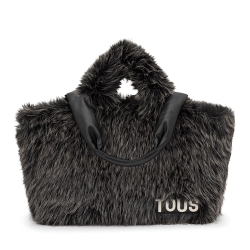 Large black Tote bag TOUS Carol Warm